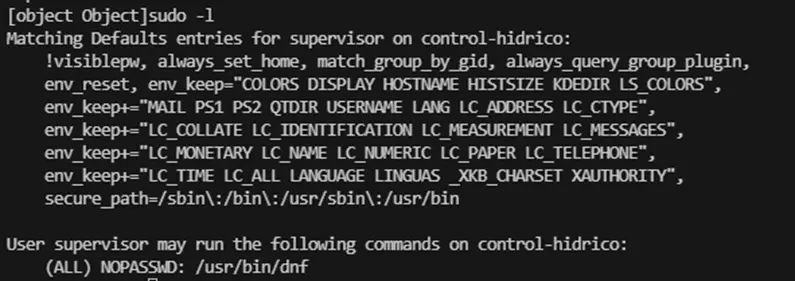 Sudo -l